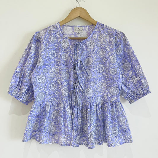 Lilac Dream Block Printed Short Top