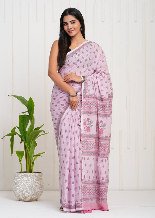 Utsav Cotton Mulmul Saree