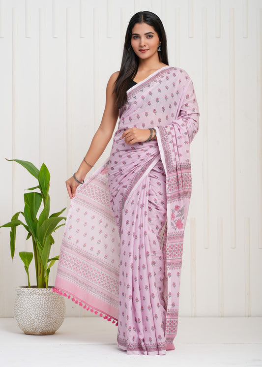 Utsav Cotton Mulmul Saree