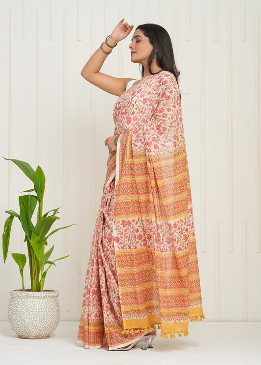 Utsav Cotton Mulmul Saree