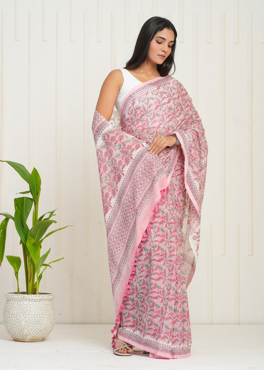 Utsav Cotton Mulmul Saree