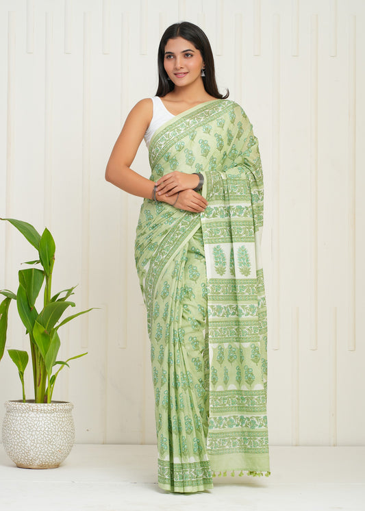 Utsav Cotton Mulmul Saree