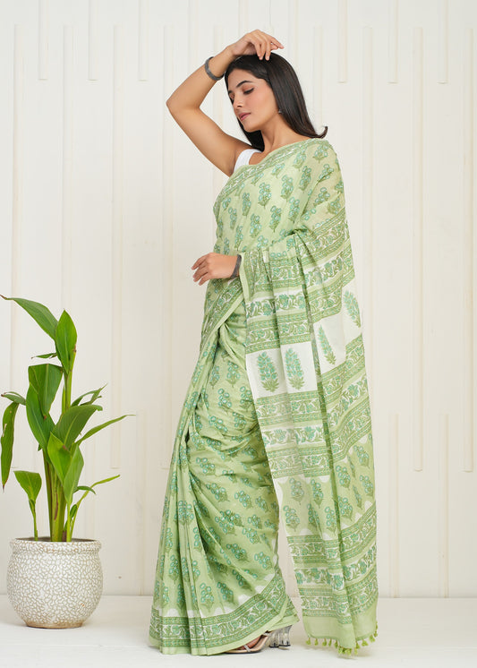 Utsav Cotton Mulmul Saree