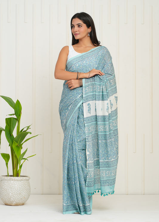 Utsav Cotton Mulmul Saree