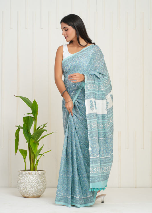 Utsav Cotton Mulmul Saree