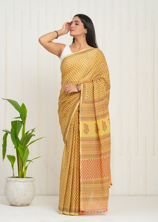 Utsav Cotton Mulmul Saree