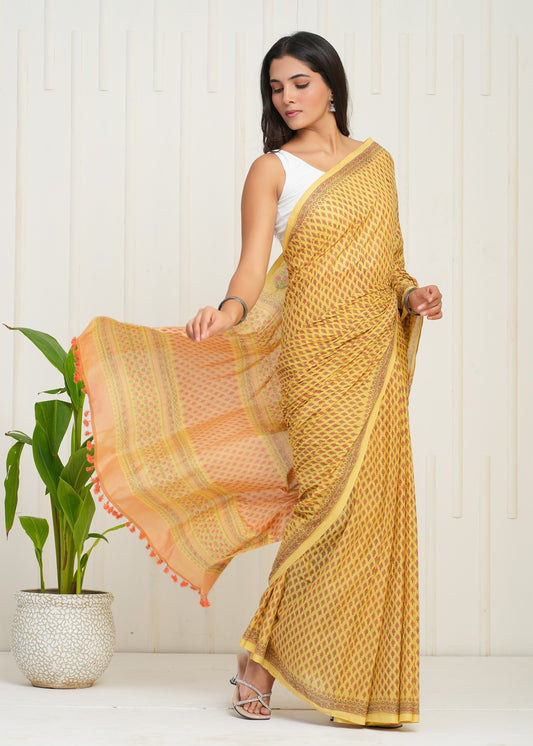 Utsav Cotton Mulmul Saree