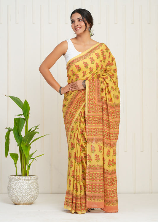 Utsav Cotton Mulmul Saree