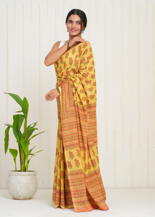 Utsav Cotton Mulmul Saree