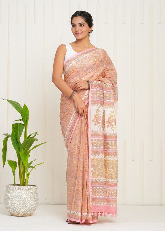 Utsav Cotton Mulmul Saree