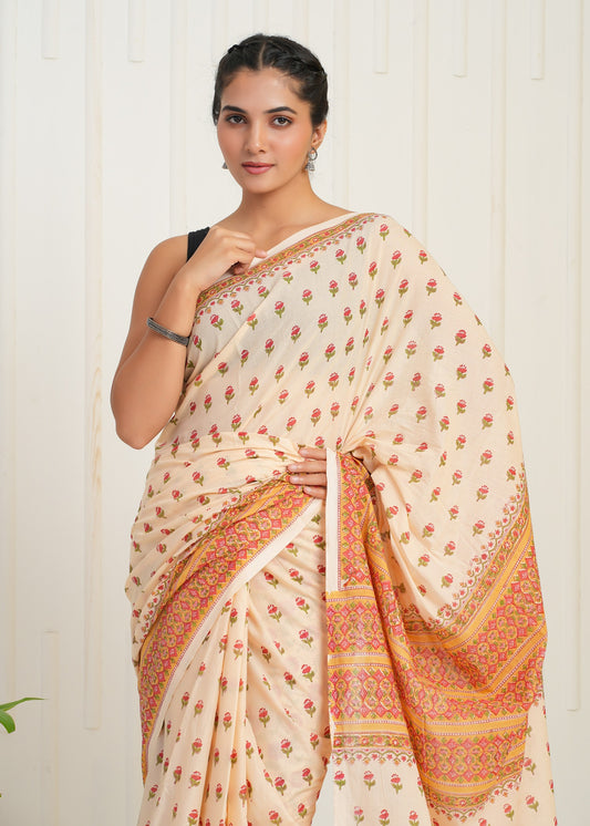 Utsav Cotton Mulmul Saree