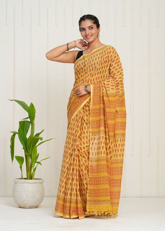 Utsav Cotton Mulmul Saree