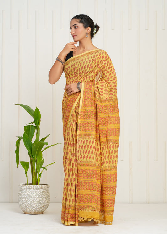 Utsav Cotton Mulmul Saree