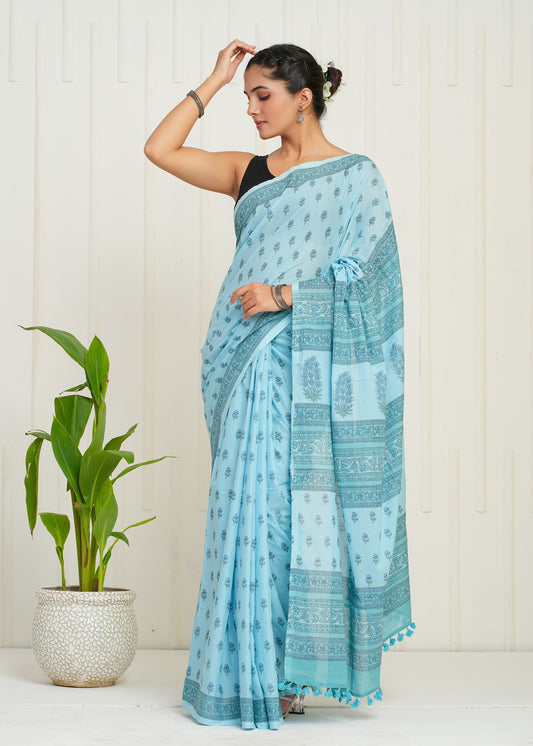 Utsav Cotton Mulmul Saree