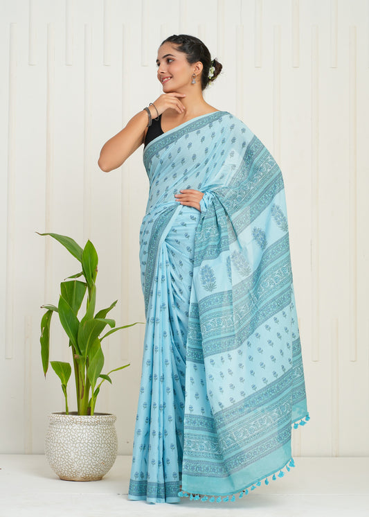 Utsav Cotton Mulmul Saree