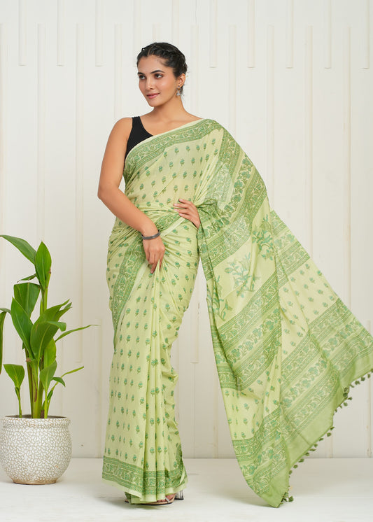 Utsav Cotton Mulmul Saree