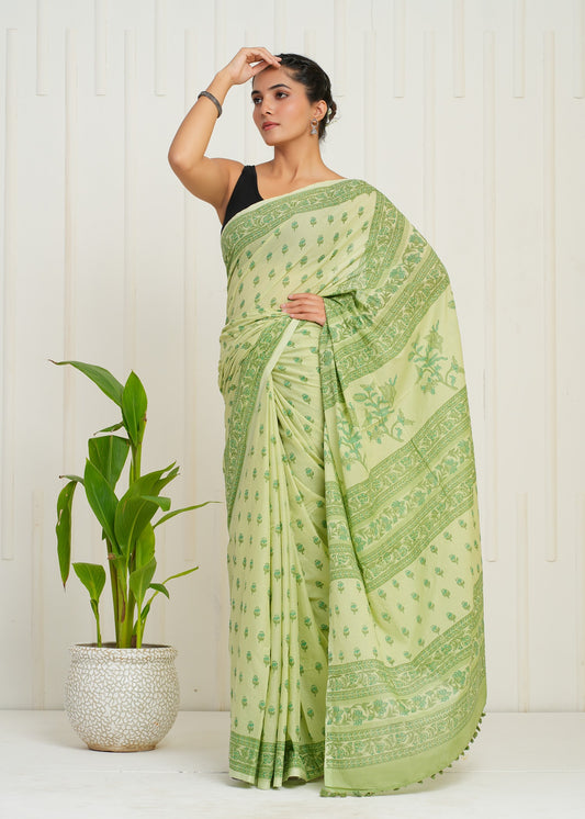 Utsav Cotton Mulmul Saree