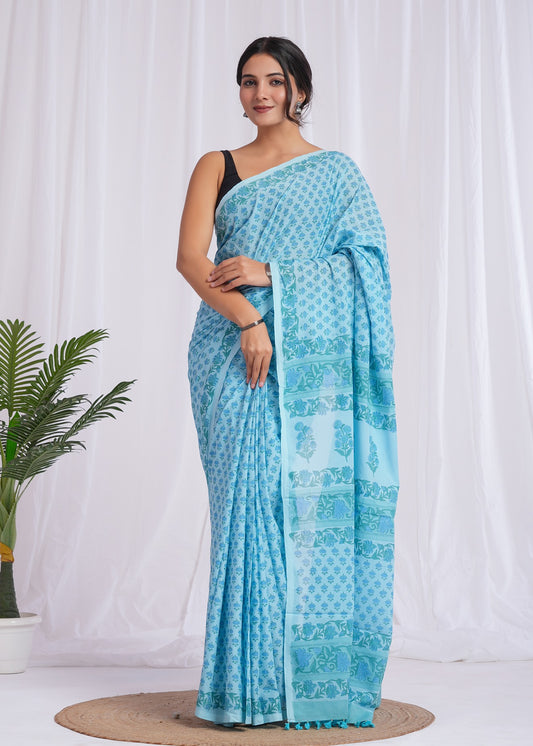 Utsav Cotton Mulmul Saree