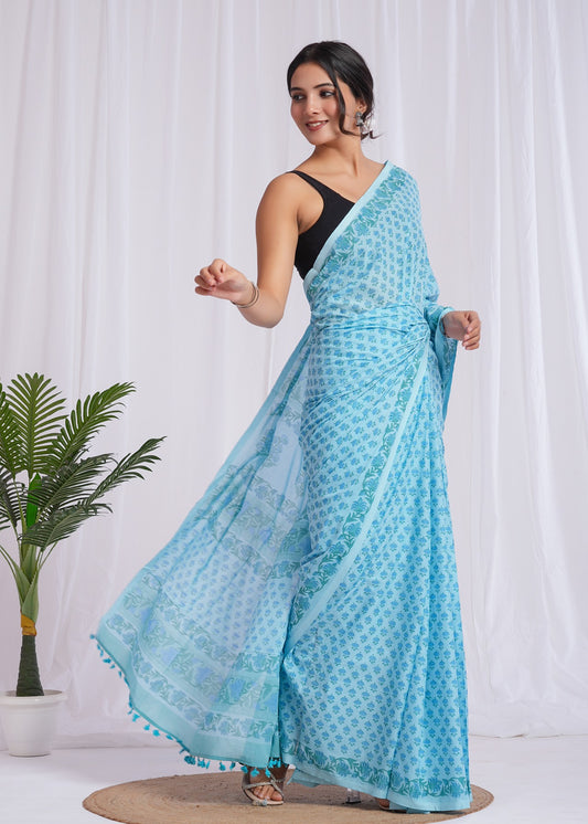 Utsav Cotton Mulmul Saree