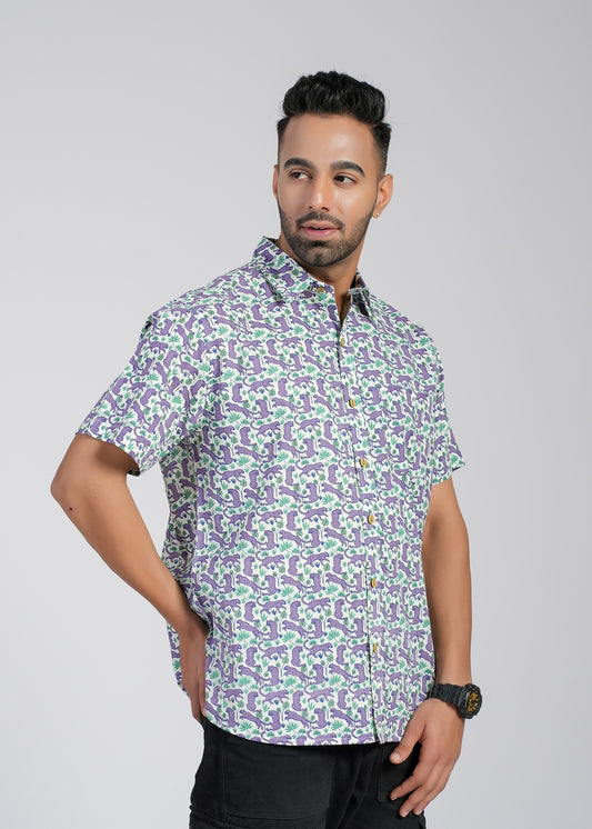 Cotton Printed Half Sleeve Shirt