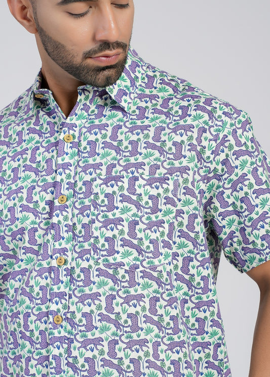 Cotton Printed Half Sleeve Shirt