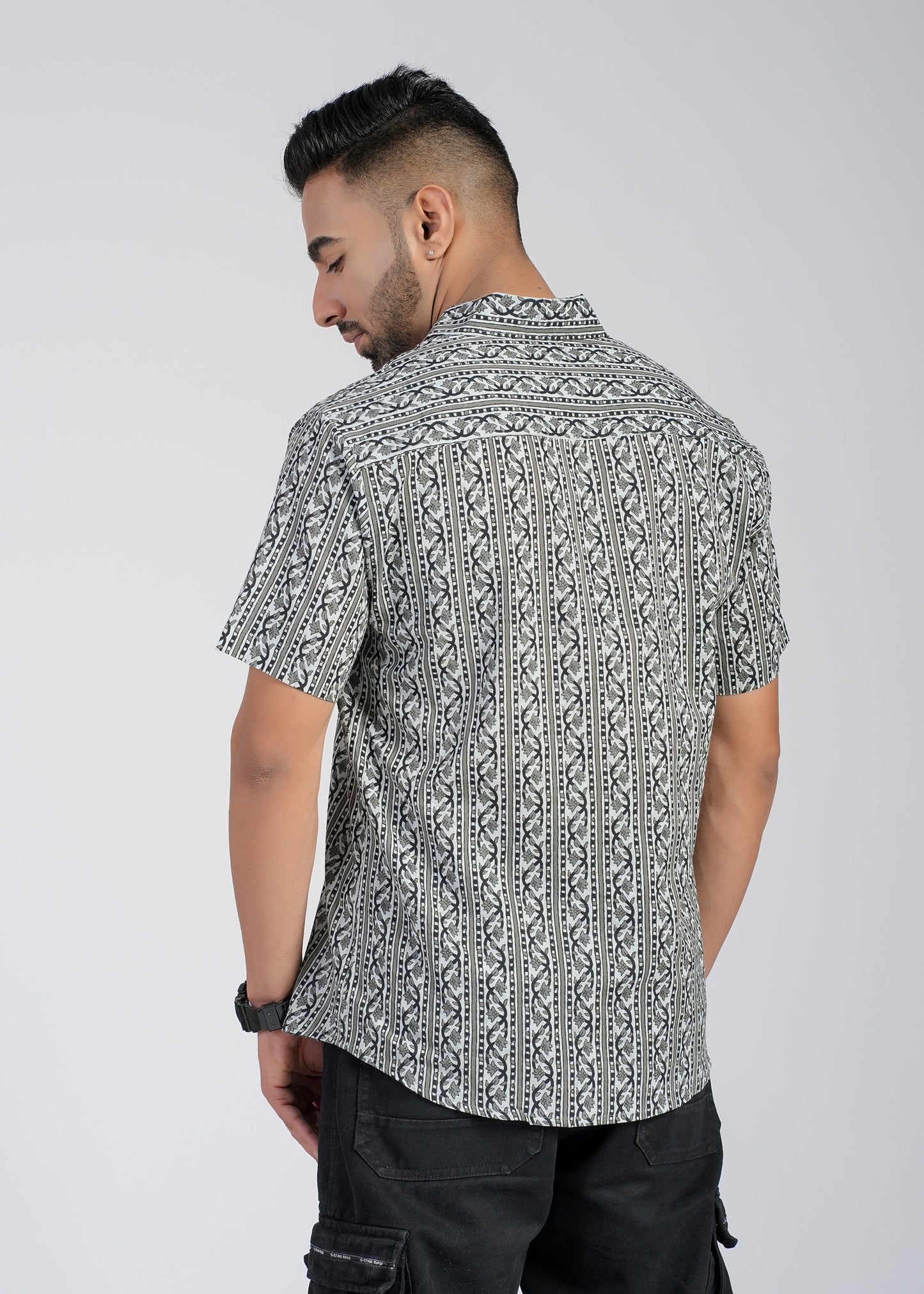 Cotton Printed Half Sleeve Shirt