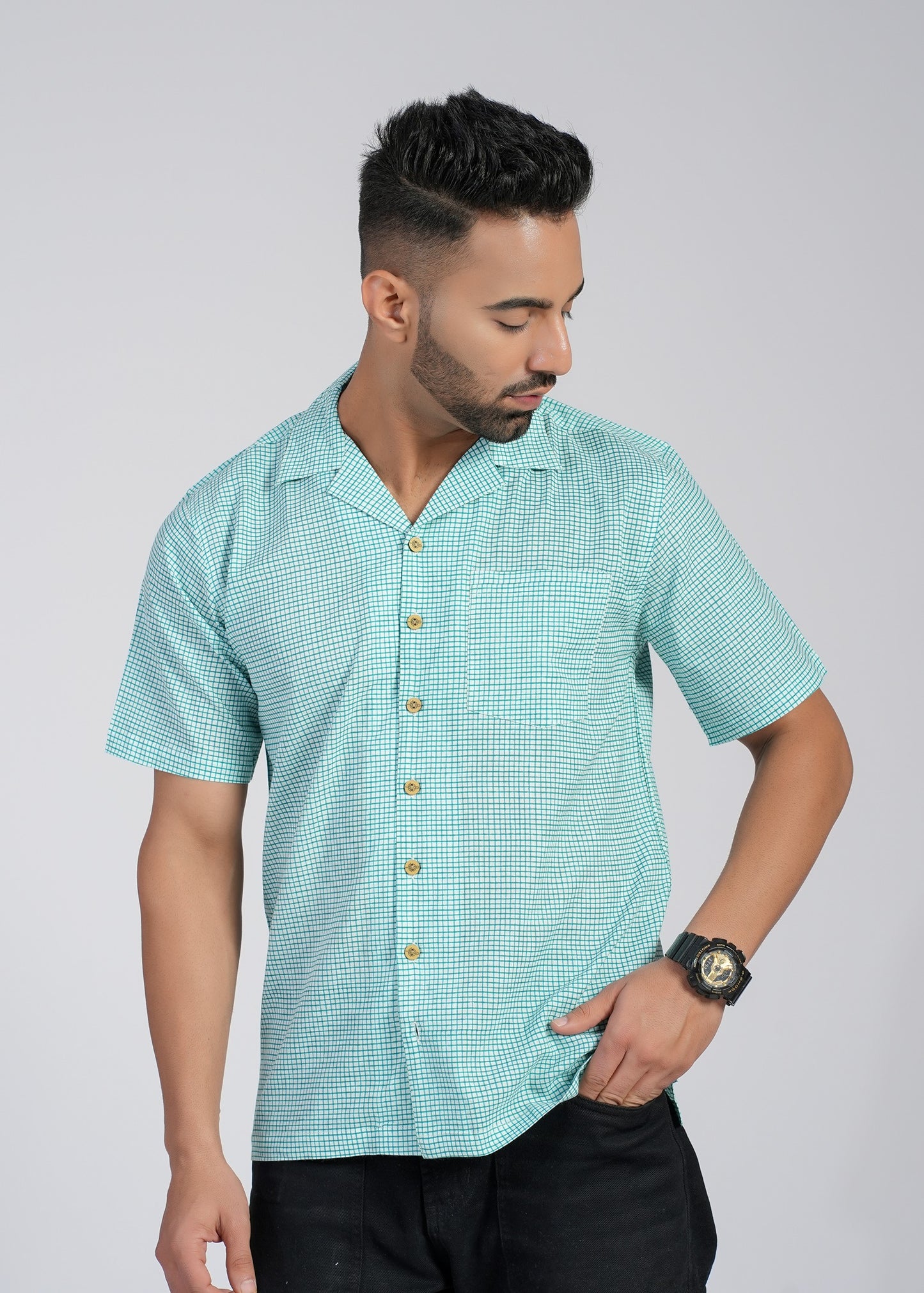 Cotton Printed Half Sleeve Shirt