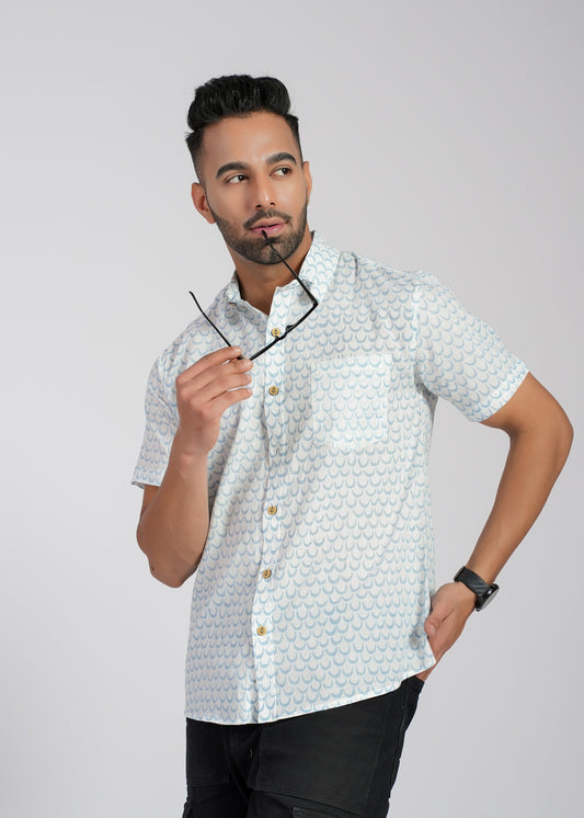 Cotton Printed Half Sleeve Shirt