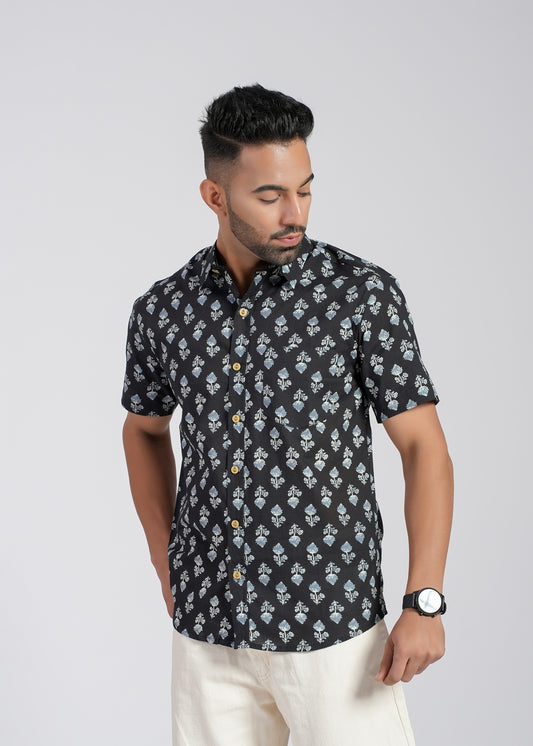 Cotton Printed Half Sleeve Shirt