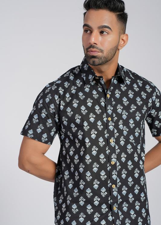 Cotton Printed Half Sleeve Shirt