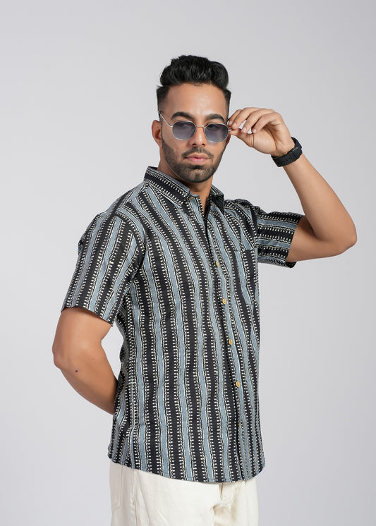 Cotton Printed Half Sleeve Shirt