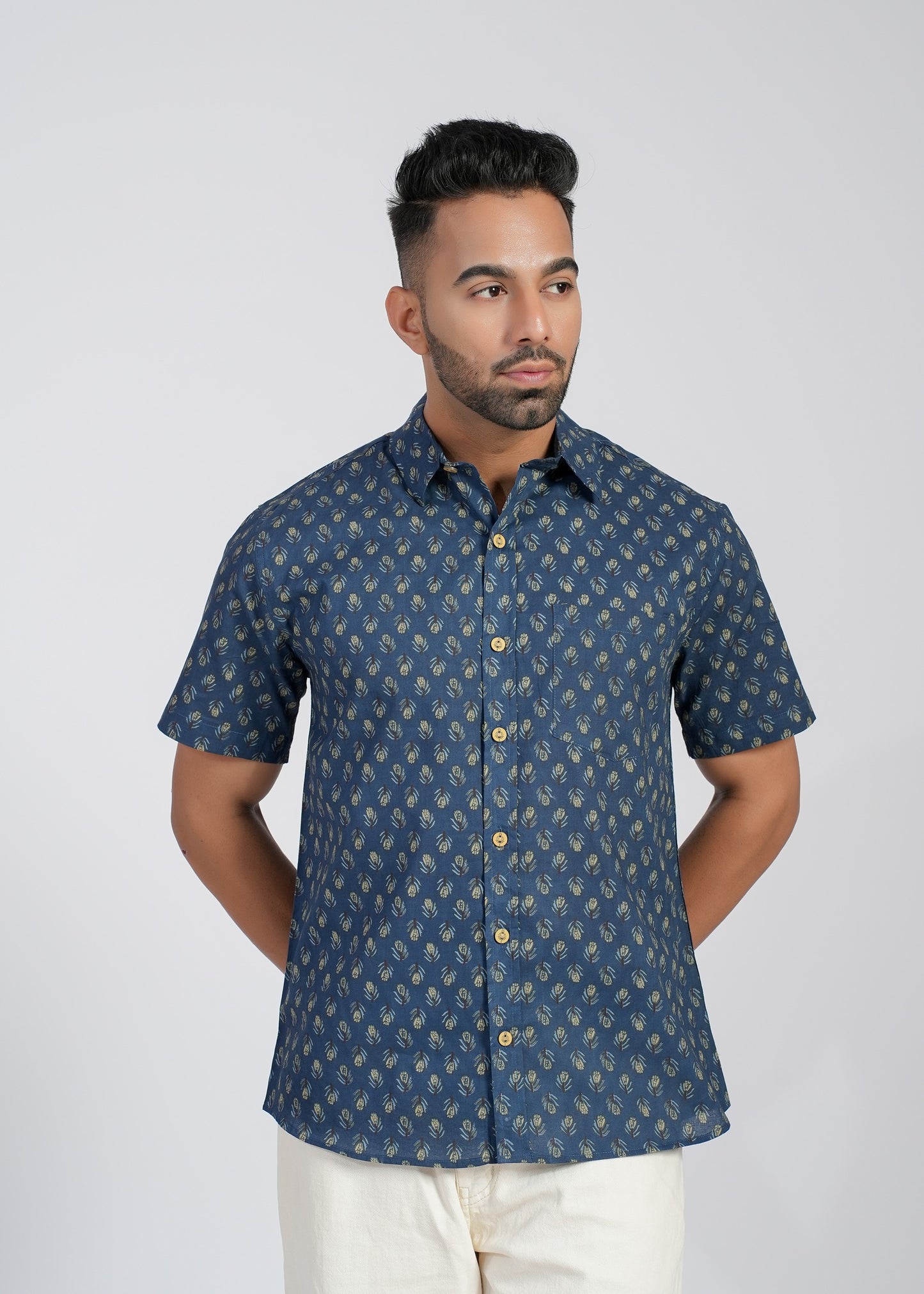 Cotton Printed Half Sleeve Shirt