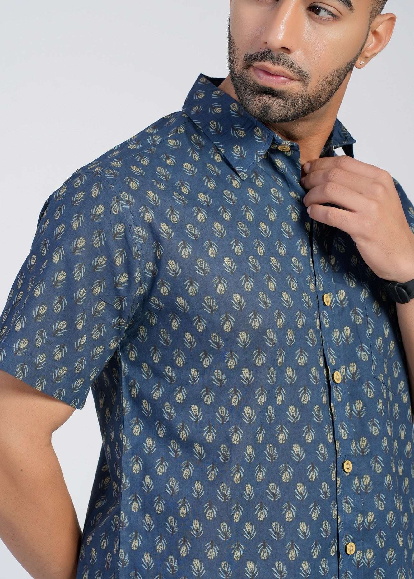 Cotton Printed Half Sleeve Shirt