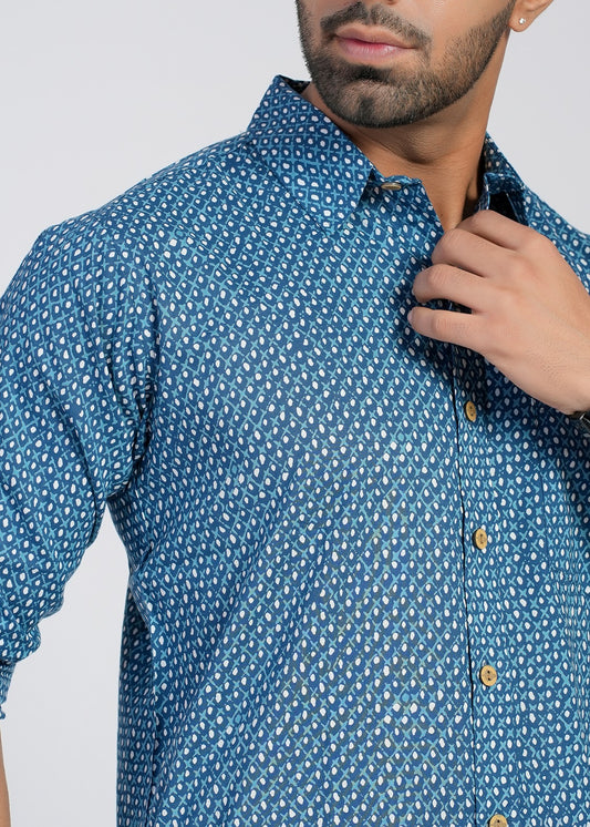 Cotton Printed Full Sleeve Shirt