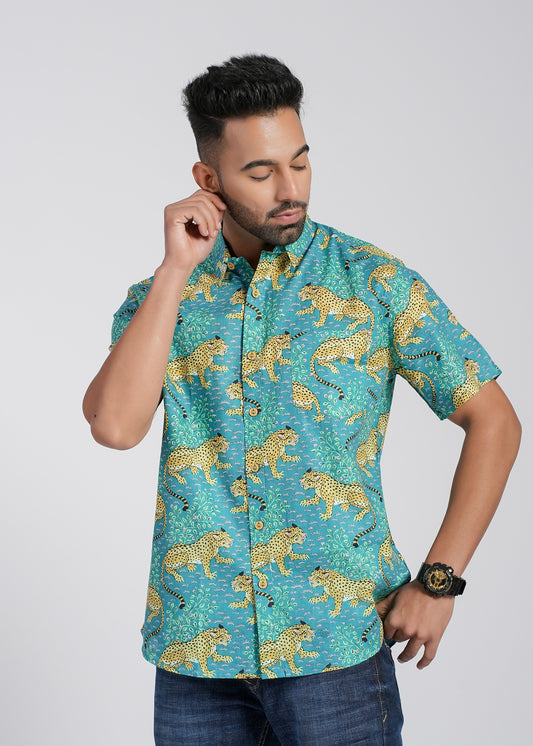 Cotton Printed Half Sleeve Shirt