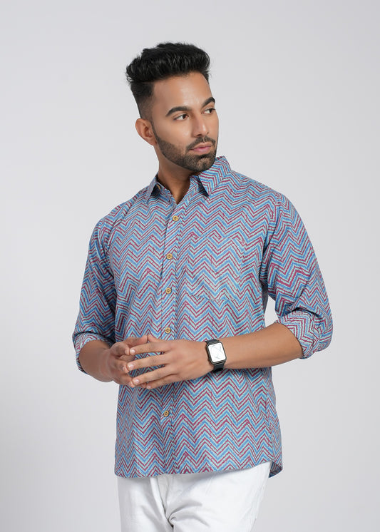 Cotton Printed Full Sleeve Shirt