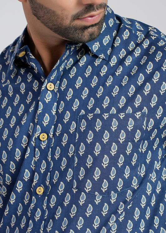 Cotton Printed Half Sleeve Shirt