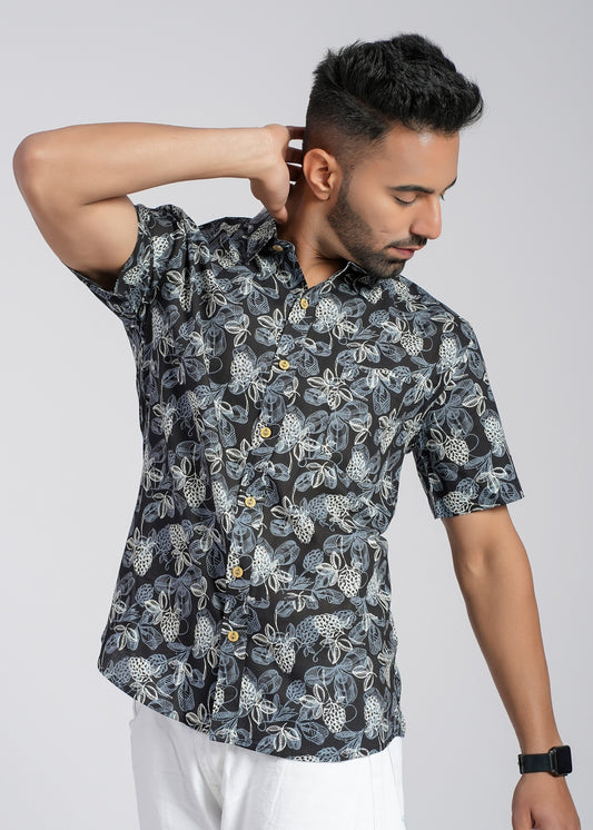 Cotton Printed Half Sleeve Shirt