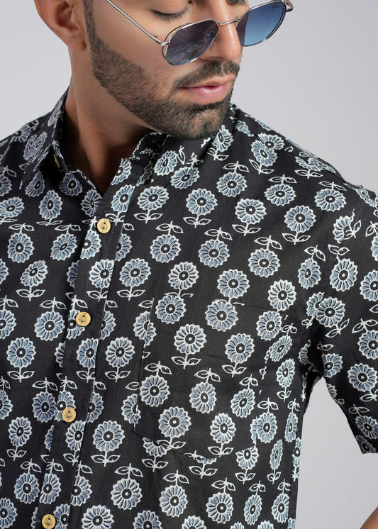 Cotton Printed Half Sleeve Shirt