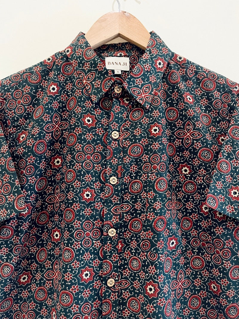 COTTON PRINTED HALF SLEEVE SHIRT – Cotton Curio