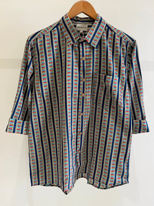 COTTON PRINTED FULL SLEEVE SHIRT