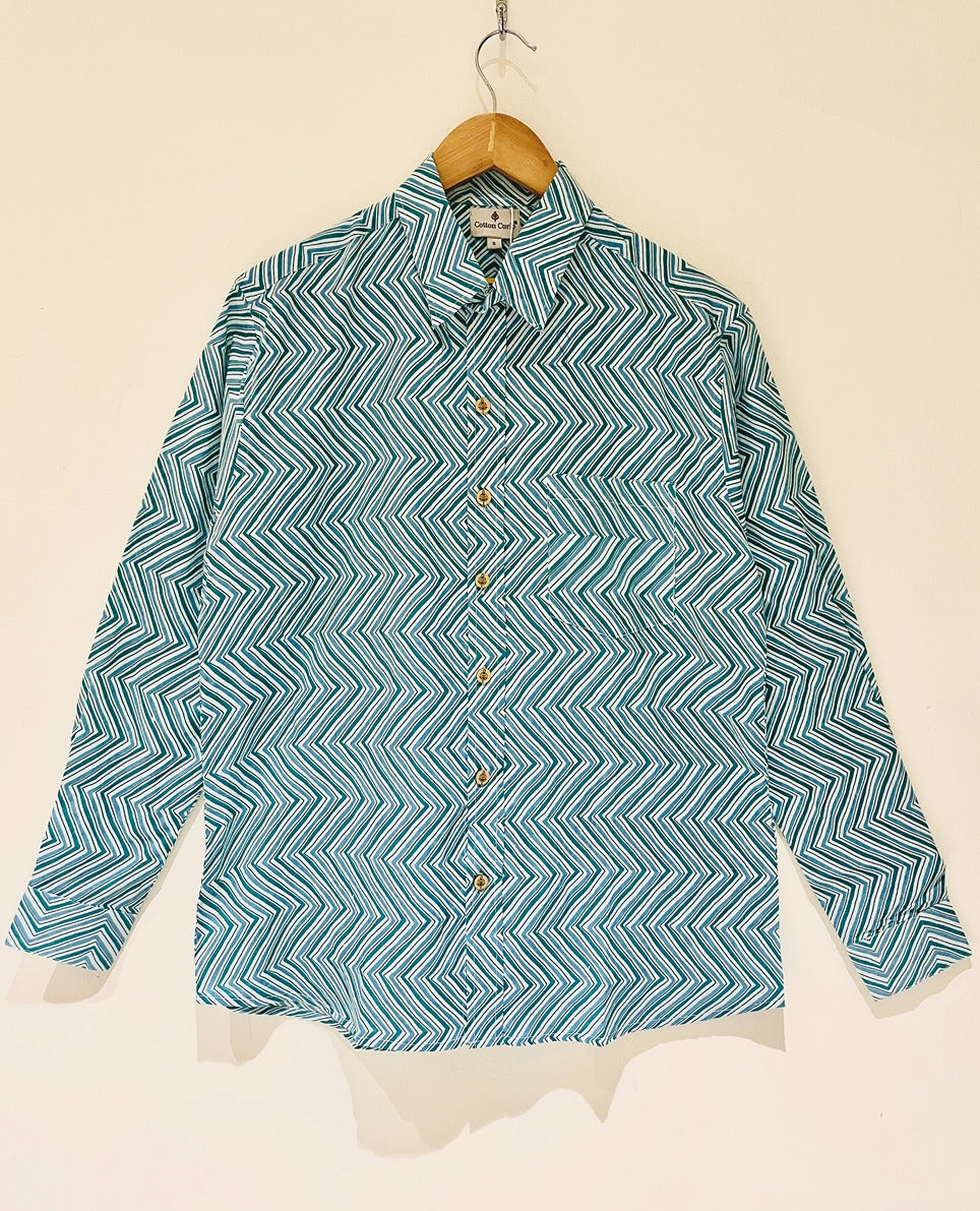 Cotton Printed Full Sleeve Shirt