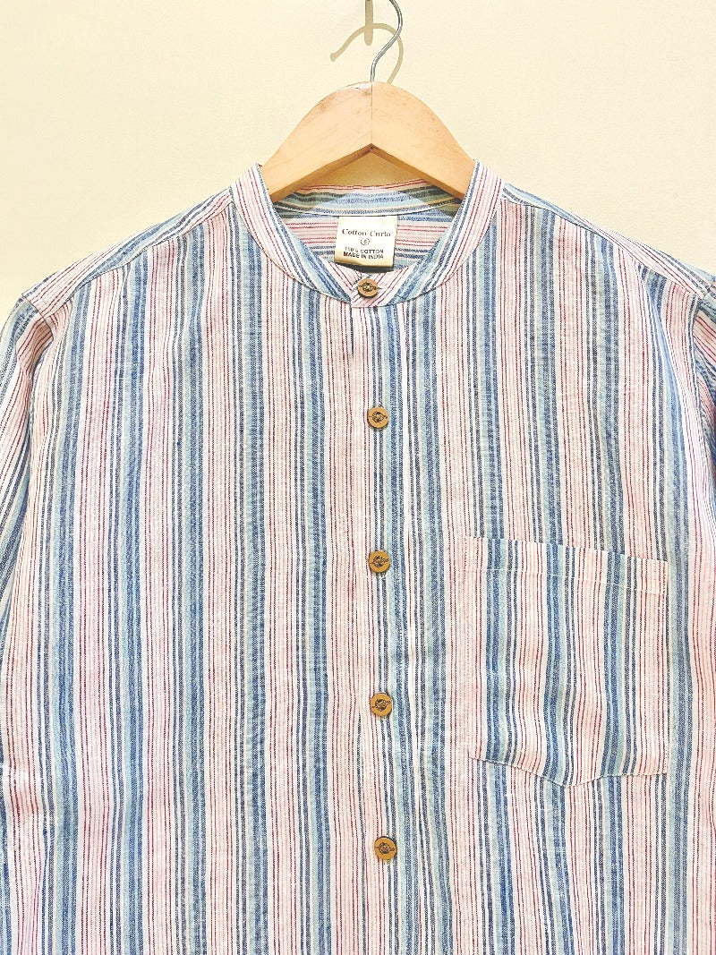 LINEN WEAVED FULL SLEEVE SHIRT