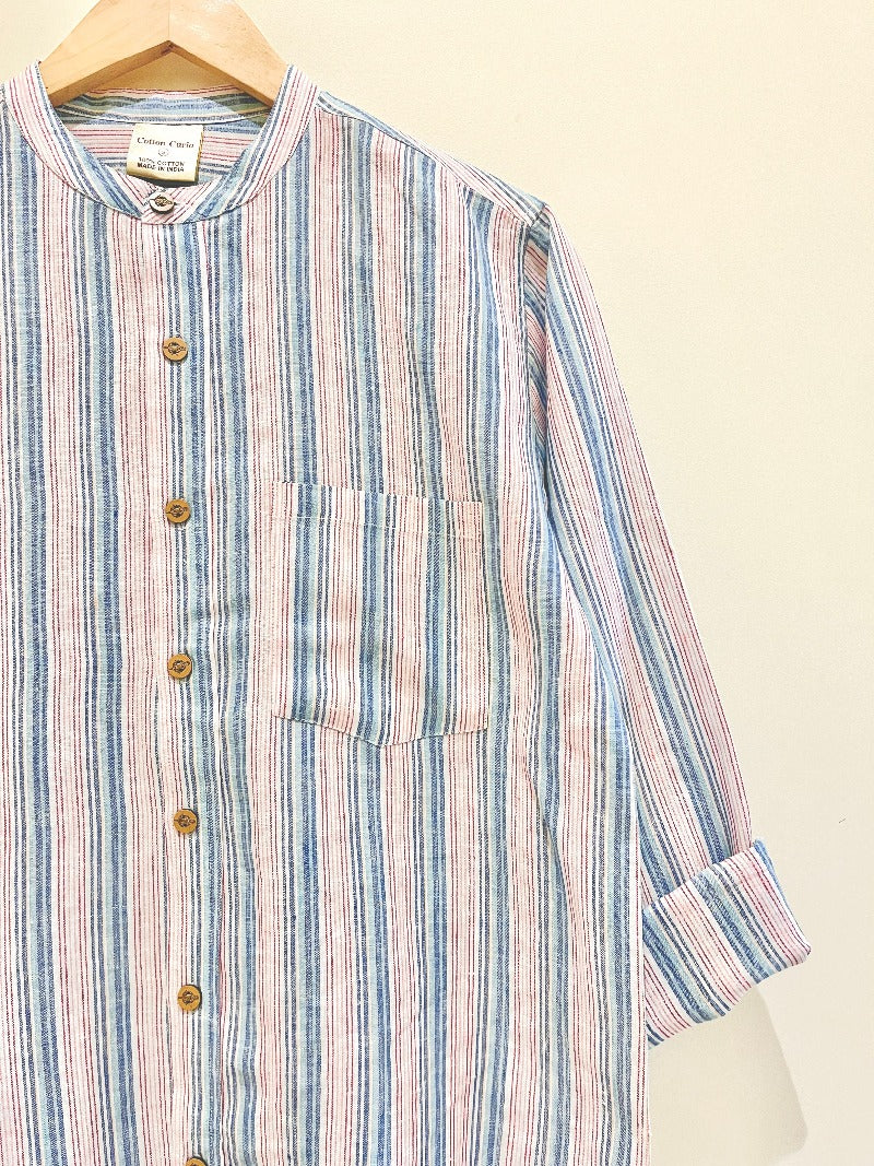 LINEN WEAVED FULL SLEEVE SHIRT