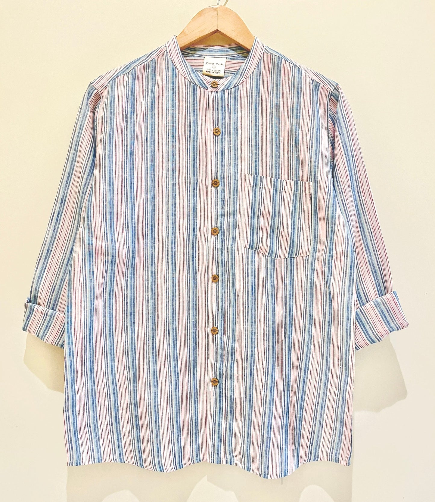 LINEN WEAVED FULL SLEEVE SHIRT