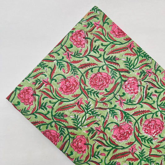 Cotton Block Printed Fabric