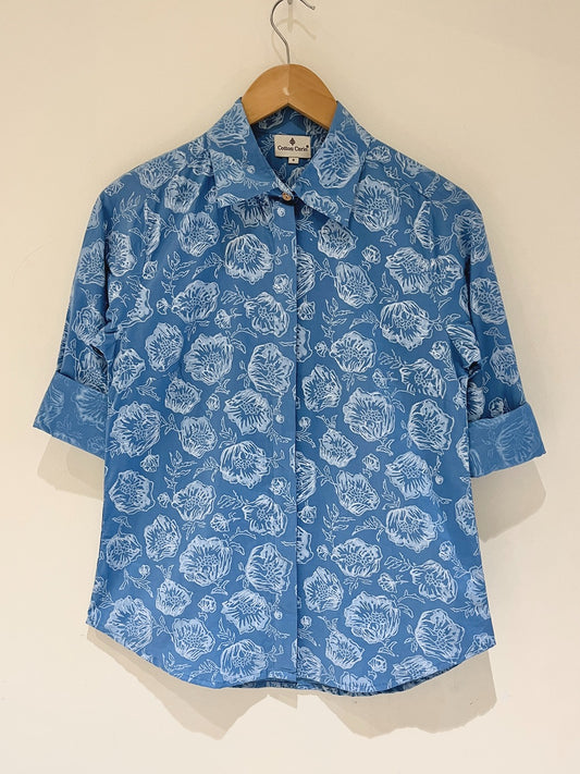 Floral Block Printed Shirt