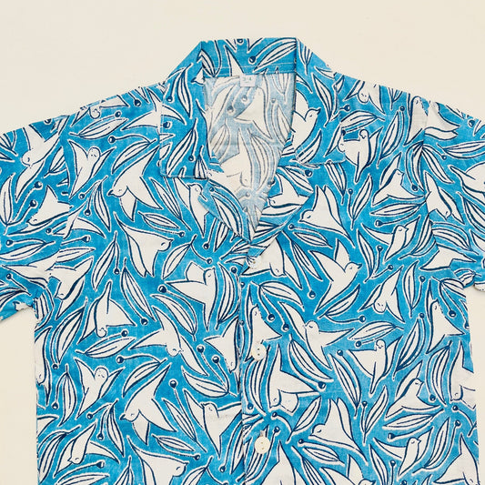 Blue Bird Cotton Printed Boys Shirt (0-8 Yrs)