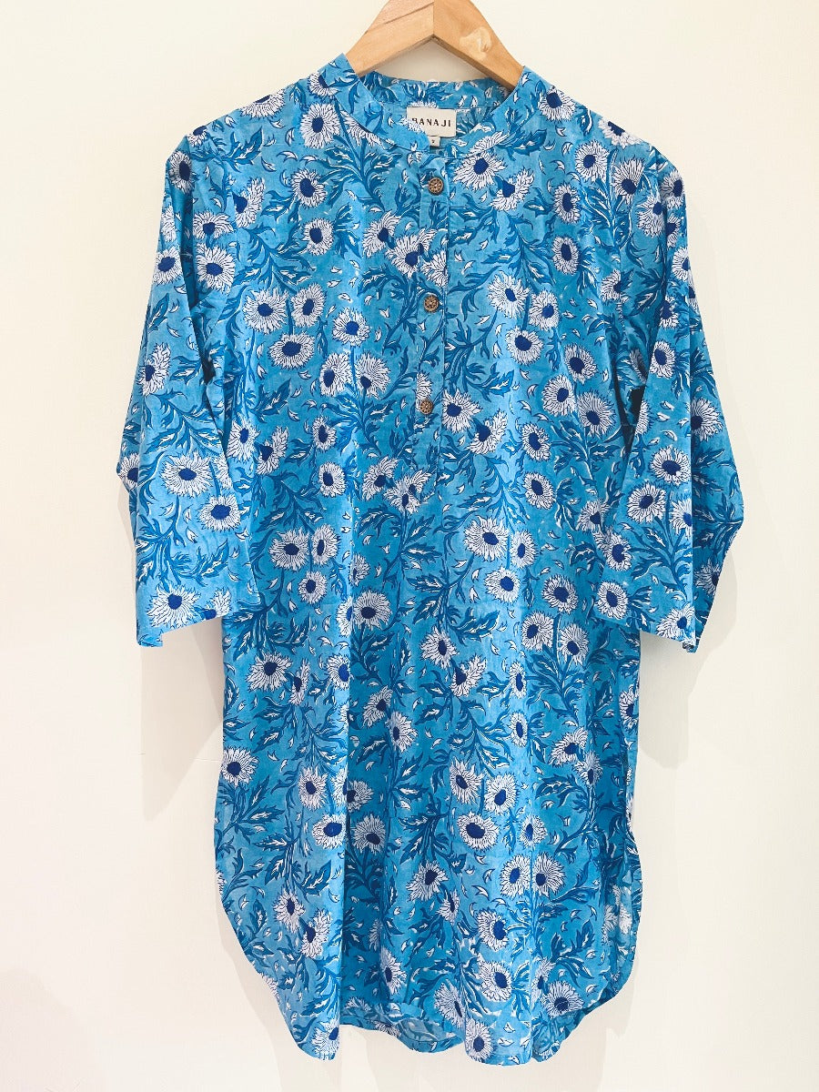 Block Printed Cotton Tunic – Cotton Curio