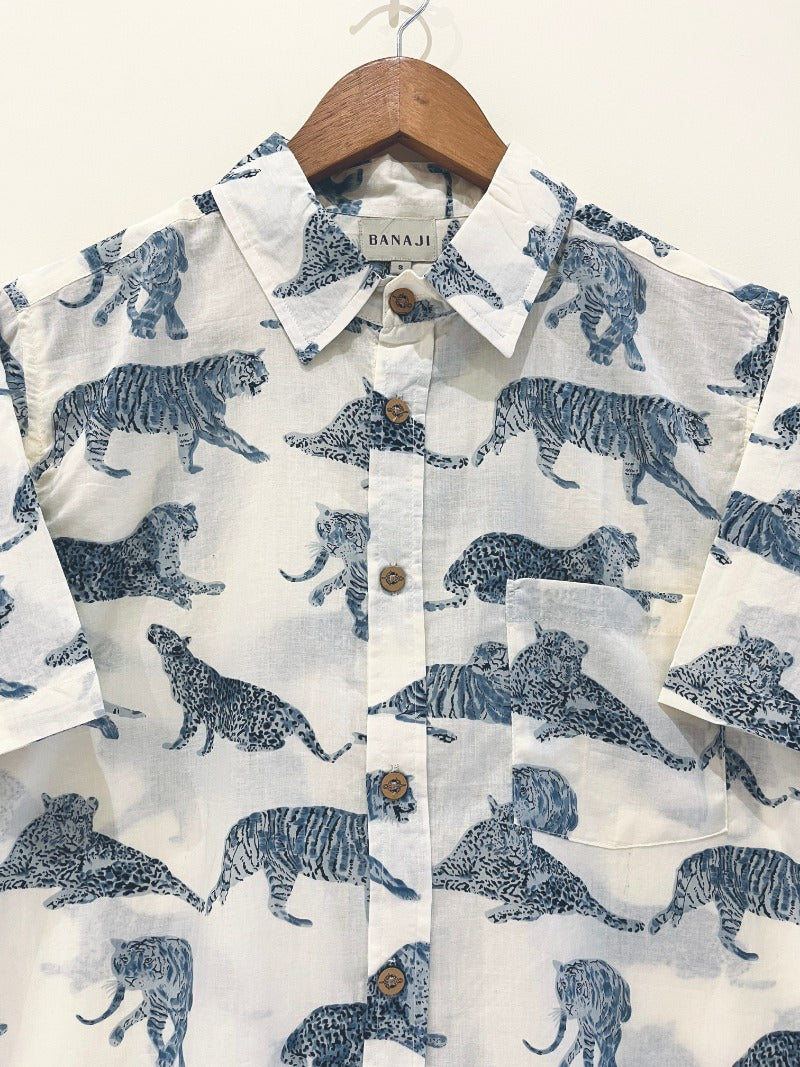 COTTON PRINTED HALF SLEEVE SHIRT